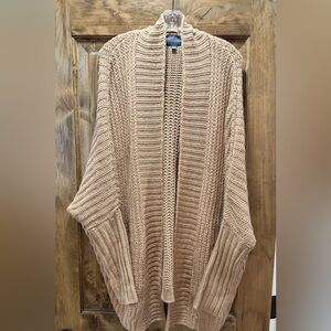 Elegant Tan Knit Cardigan